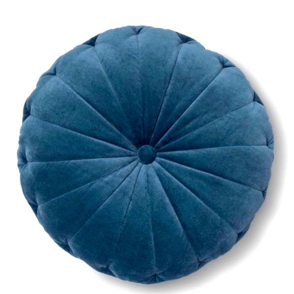 Opalhouse Other - Oversize 24” Velvet Round Floor Pillow Blue-New